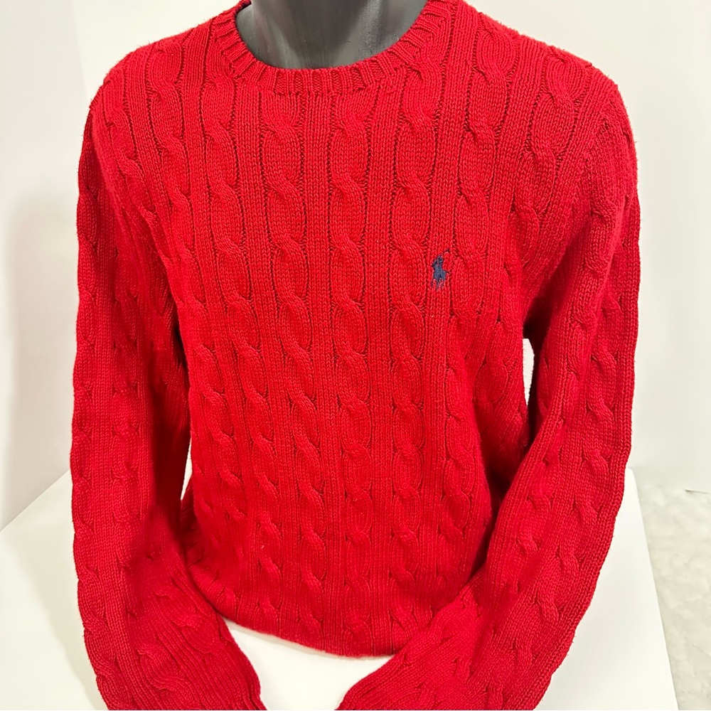 Polo Ralph Lauren Red Men’s Knit Sweater Large